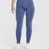 Effortless Seamless Leggings Slate Blue