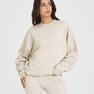 Mid Weight Sweatshirt Sand