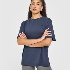 Classic Oversized Lightweight T-Shirt True Blue