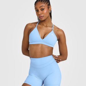EasyLift™ Ultra Minimal V Neck Bralette Powdered Blue