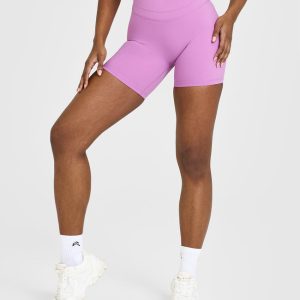 Unified High Waisted Shorts 6" Orchid Purple