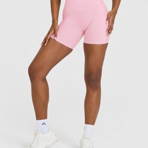 Unified High Waisted Shorts 6" Petal Pink