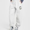 Foundations Joggers With Printed Graphic Light Grey Marl