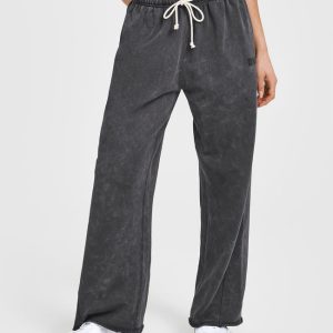 Raw Lounge Wide Leg Joggers Coal