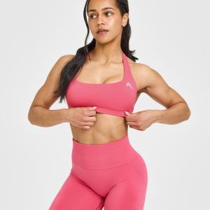 EasyLift™ Halter Bralette Velvet Pink