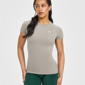 Go To Seamless Fitted Top Warm Sand