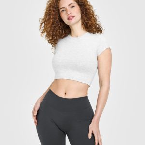 Cotton Icon Baby T-Shirt Light Grey Marl