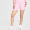 SoftMotion™ Fold Over Shorts 6" Chalk Pink