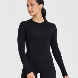 Mellow™ Soft Mid Long Sleeve Top Black